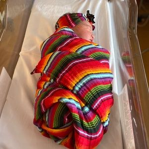 Serape Swaddle and Bow